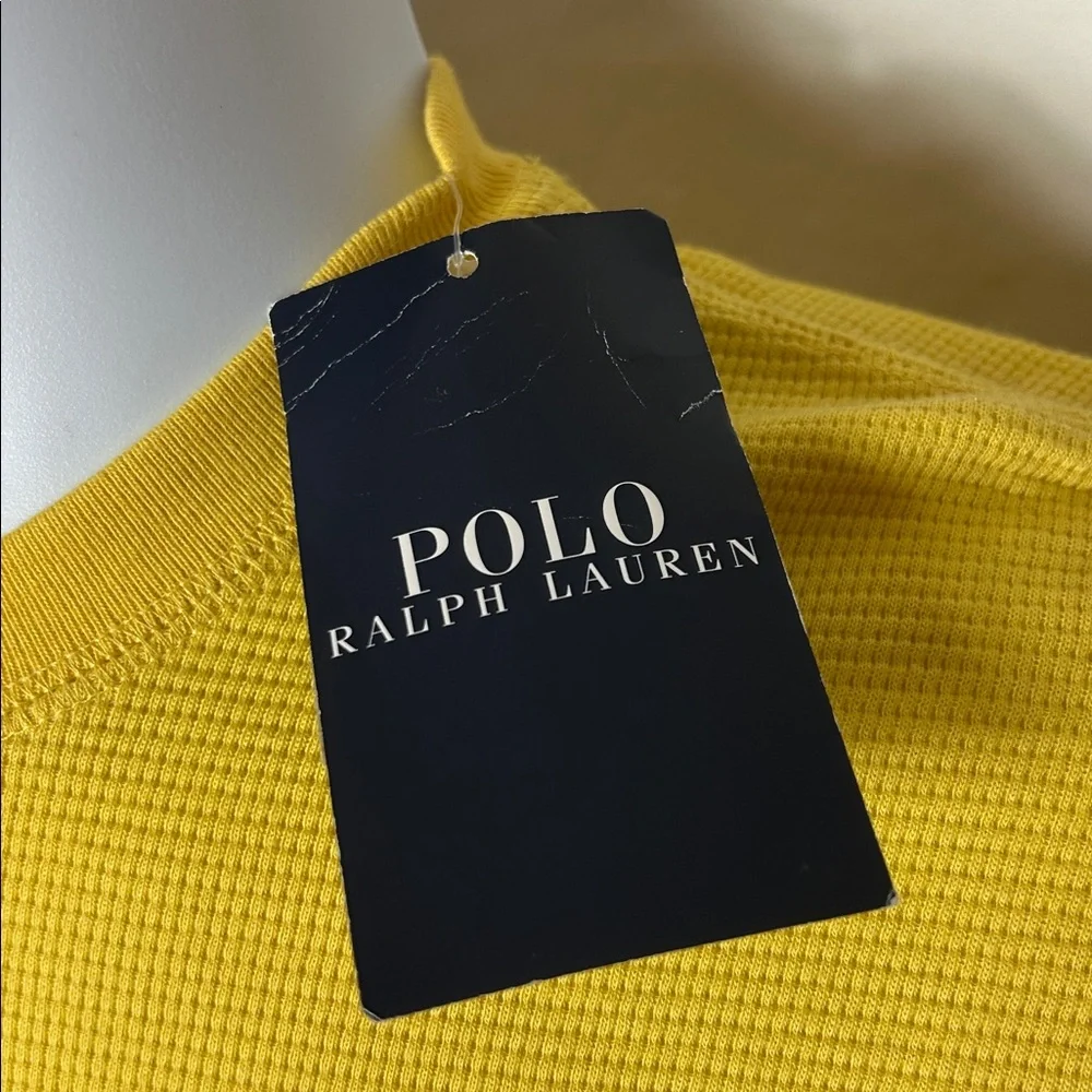 Ralph Lauren Sleepwear Men’s Size Medium Short Sleeve Yellow Cotton Preppy Shirt